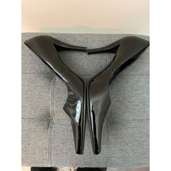 Nine West Black Pointed Toe Heels Size 7 - Picture 2 of 4